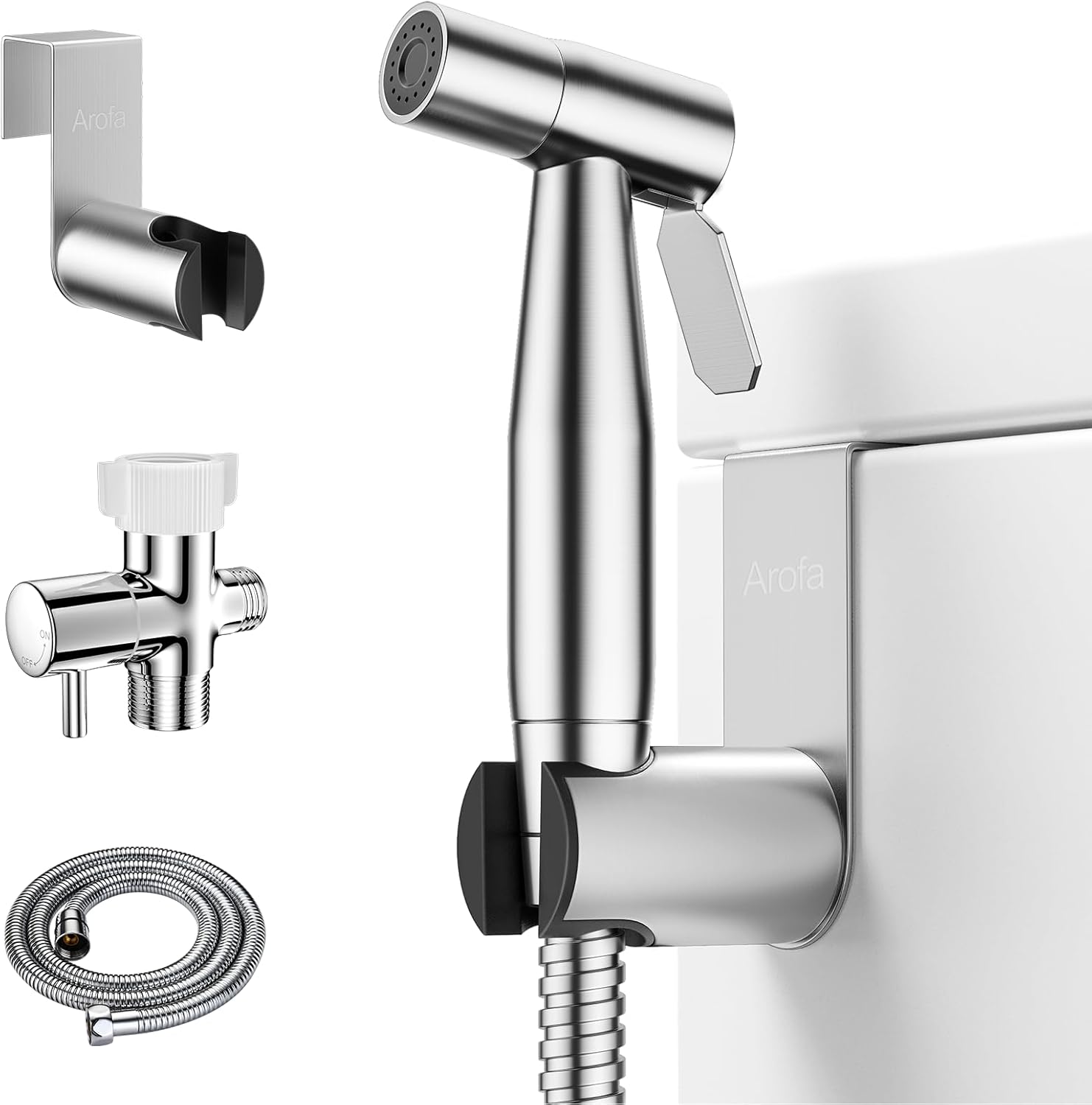 Stainless Steel Shattaf & Personal Hygiene Spray Kit