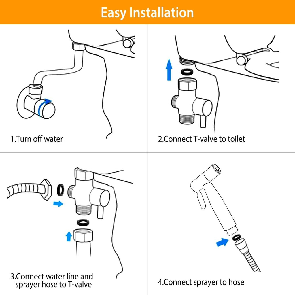 Handheld Bidet Sprayer Stainless Steel