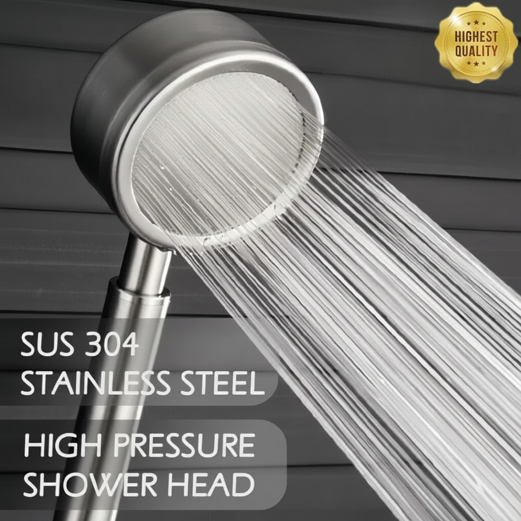 High-Pressure SUS 304 Stainless Steel Shower Head