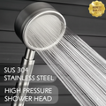 High-Pressure SUS 304 Stainless Steel Shower Head